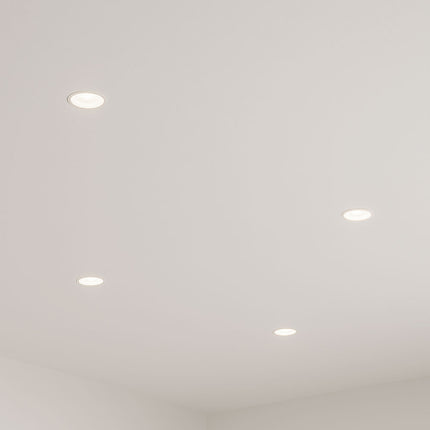 LIMA Plaster-In Trimless Round Fire-Rated Downlight – GU10, White