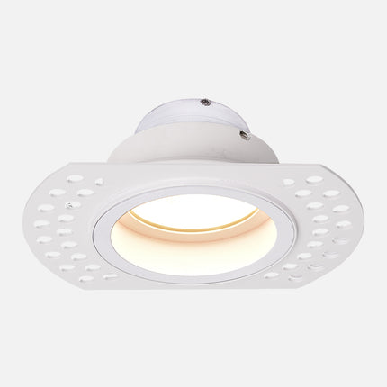 LIMA Plaster-In Trimless Round Fire-Rated Downlight – GU10, White