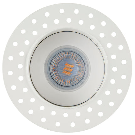 3CCT Fixed Plaster-in Trimless Round Dimmable LED Downlight – 5 W, White