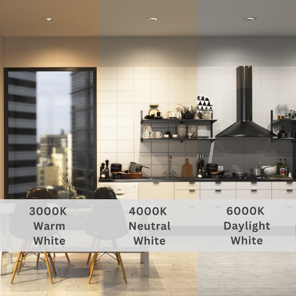 3CCT Fire‑Rated Tilt Adjustable Downlight – 7 W, 700 lm, IP65 Brushed Chrome