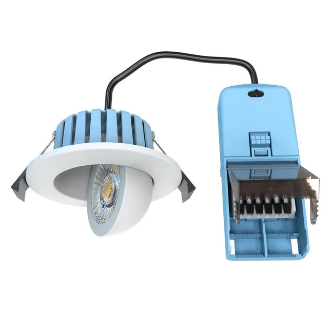 3CCT Fire‑Rated Tilt Adjustable Downlight – 7 W, 700 lm, IP65 White