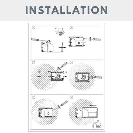 Outdoor Curved Down Wall Light – 5W LED, 4000K Neutral White, IP55, Black