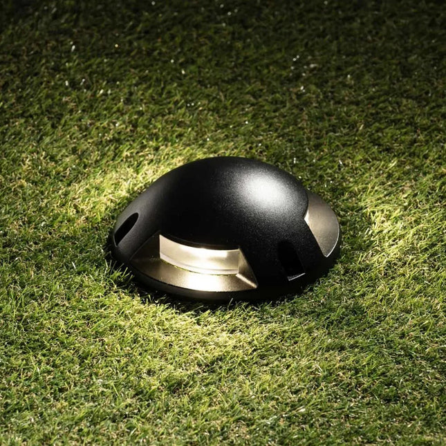 Outdoor Ground Garden Light – 3W LED, 4000K Neutral White, IP67, Black