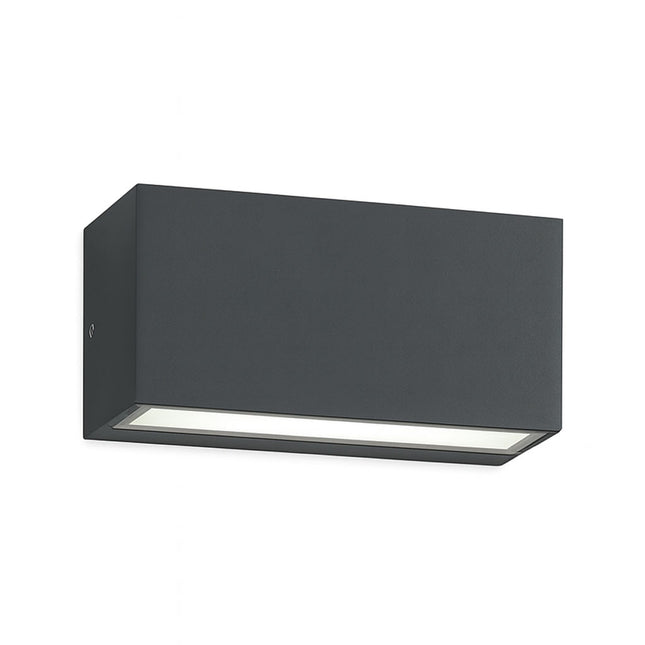 Outdoor Wall Light – 9W LED, 1100lm, 3000K Warm White, IP65, Anthracite, Up & Down