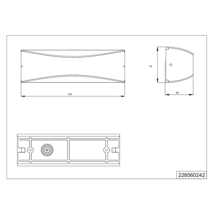 Outdoor Wall Light – 9W LED, 1200lm, 3000K Warm White, IP65, Anthracite, Up & Down