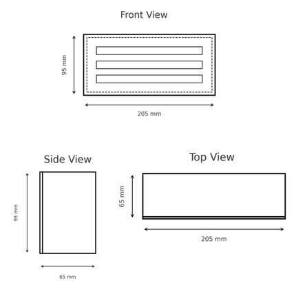 LED Slim Brick Step Light – Integrated LED, IP65, Brushed Nickel