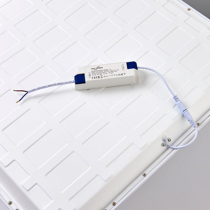 600x600mm LED Recessed Suspended Ceiling Light Panel – 40W, 4000lm, IP20, 4000K Cool White