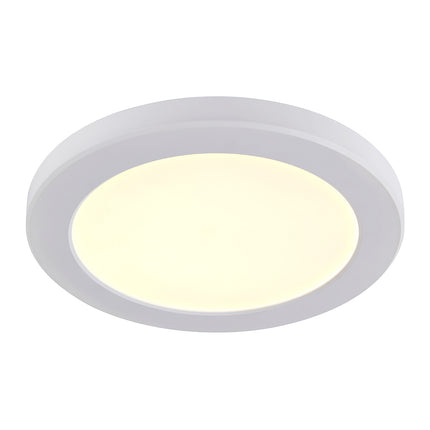 Adjustable 3CCT Flush Downlight - 18 W, IP44 (Cut-Out 50–180mm), Matt white
