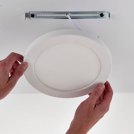 Adjustable 3CCT Flush Downlight - 18 W, IP44 (Cut-Out 50–180mm), Matt white