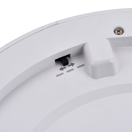 Adjustable 3CCT Flush Downlight - 18 W, IP44 (Cut-Out 50–180mm), Matt white