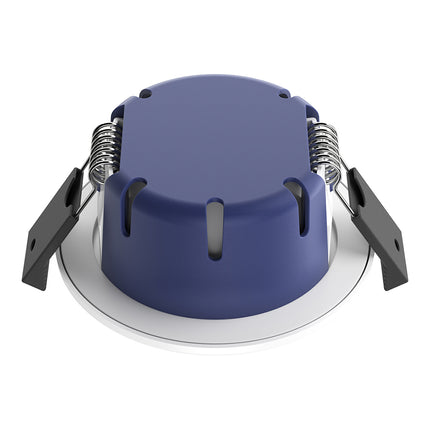Spey 4CCT Tilt Fire‑Rated Downlight – 5 W, 580 lm, IP65, Adjustable Tilt White Fitting