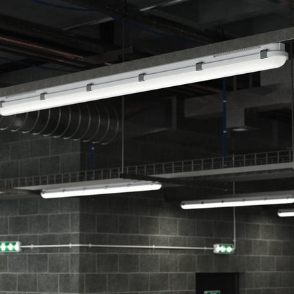 4ft Non-Corrosive Twin LED Batten – High Lumen 4900lm, CCT Tri-Colour, Multi-Wattage, IP65, Standard