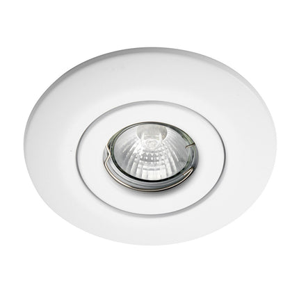 Large Bezel Retrofit Conversion Downlight, GU10 50W – Matt White