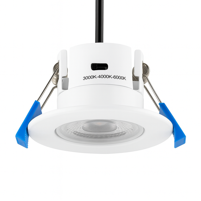 TRADE 10 PACK - 3CCT 5W Fire-Rated LED Downlight - Fire Rated 60/90 min - IP65, Matt White