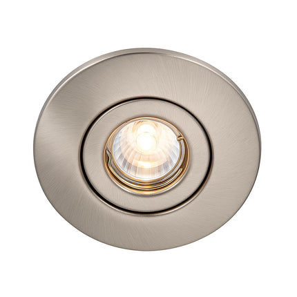 Large Bezel Retrofit Conversion Downlight, GU10 50W – Brushed Chrome