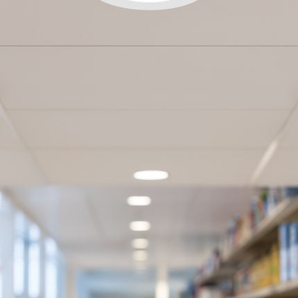 9W LED Slim Round Panel Downlight – CCT Tri-Colour, IP44 Ceiling Spot Light, White