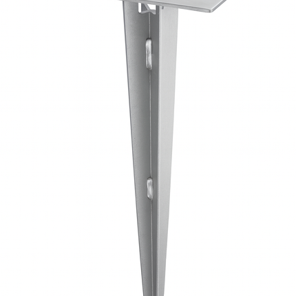 Universal Ground Earth Spike for Outdoor Garden Lights, Matt Nickel, 405 mm