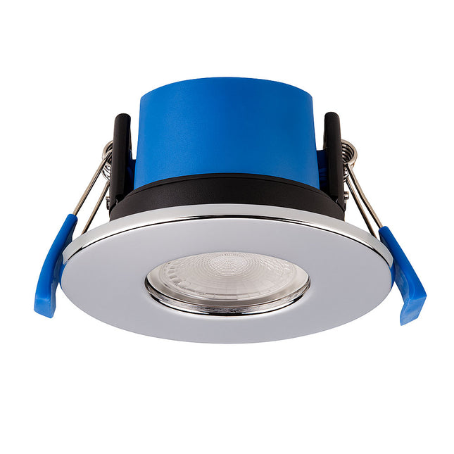 4CCT 5/7W Fire-Rated LED Downlight - Fire Rated 30/60/90 min - IP65, Chrome