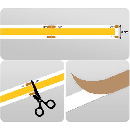 PRO LED Tape Kit - 5 W/M, 5 m, IP20, Remote-Controlled, 4000 K Cool White