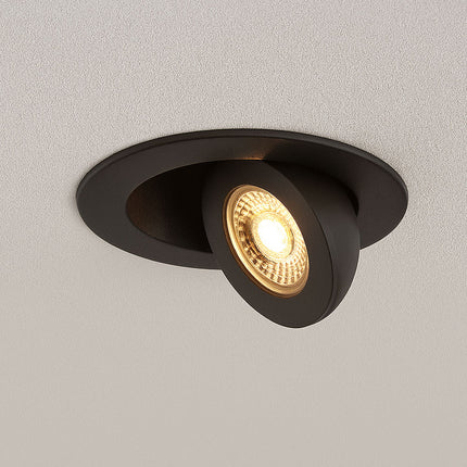 4CCT 4/6/8W Fire Rated LED Downlight - IP44, 360° Swivel & Tilt, Matt Black