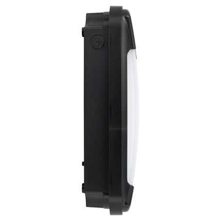 LED Slim Wall Pack Bulkhead Light – Outdoor Security Light, Black