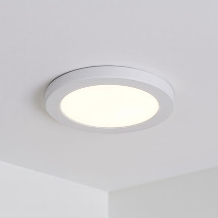 Adjustable 3CCT Flush Downlight - 18 W, IP44 (Cut-Out 50–180mm), Matt white